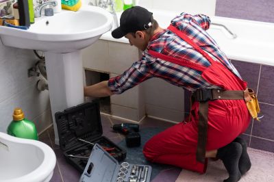 Plumber Performing Inspection